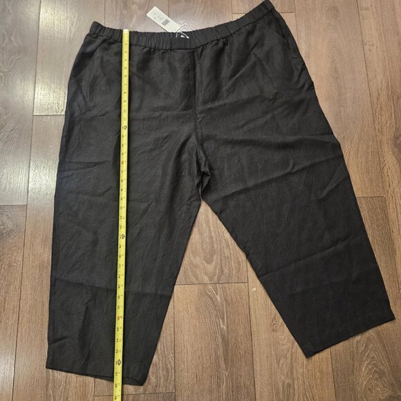 💫NWT Eileen Fisher Women's Tencel & Organic Linen Slub Easy Pant Plus Size 3X - Picture 12 of 16